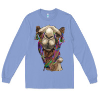 Colony Blue tie dye camel Long Sleeve Tee - BarkalooDesign