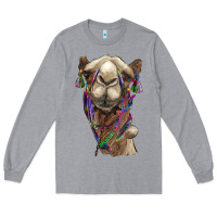 Heather Grey tie dye camel Long Sleeve Tee - BarkalooDesign
