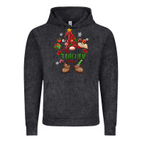 Vintage Black the teacher gnome christmas Vintage Hoodie - MaliasSmallBusiness
