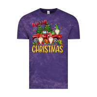 Cloud Purple merry christmas gnomes truck Vintage Tee - MaliasSmallBusiness