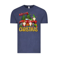 Vintage Denim merry christmas gnomes truck Vintage Tee - MaliasSmallBusiness