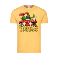 Vintage Mustard merry christmas gnomes truck Vintage Tee - MaliasSmallBusiness