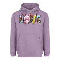 Lavender Easter Day Love Easter Heavyweight Hoodie - OliviaCreatesArt