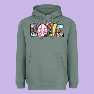 Easter Day Love Easter Heavyweight Hoodie Designed By Oliviacreatesart