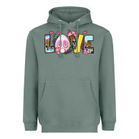Sage Easter Day Love Easter Heavyweight Hoodie - OliviaCreatesArt