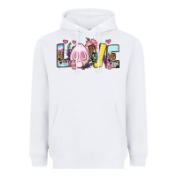 White Easter Day Love Easter Heavyweight Hoodie - OliviaCreatesArt