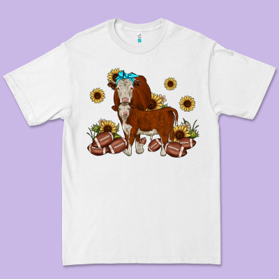 Football Hereford Sunflower Premium Tee Designed By Jahusdesignshop