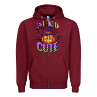 Burgundy wicked cute Zipper Hoodie - CowGirlArtShop