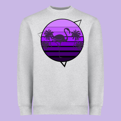 Flamingo Palm Heavyweight Sweatshirt Designed By Bettercallsaul