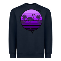 Navy Flamingo Palm Heavyweight Sweatshirt - Bettercallsaul