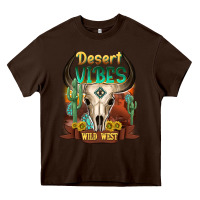 Desert Vibes Wild West Heavy Core Tee | Teevron