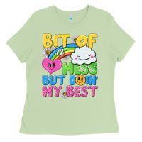 Matcha bit of a mess but doin my best Ladies Tee - NancyCooperArtShop
