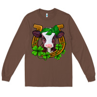 Chestnut lucky horseshoe 4 leaf clover baby calf Long Sleeve Tee - Jasminsmagicworld