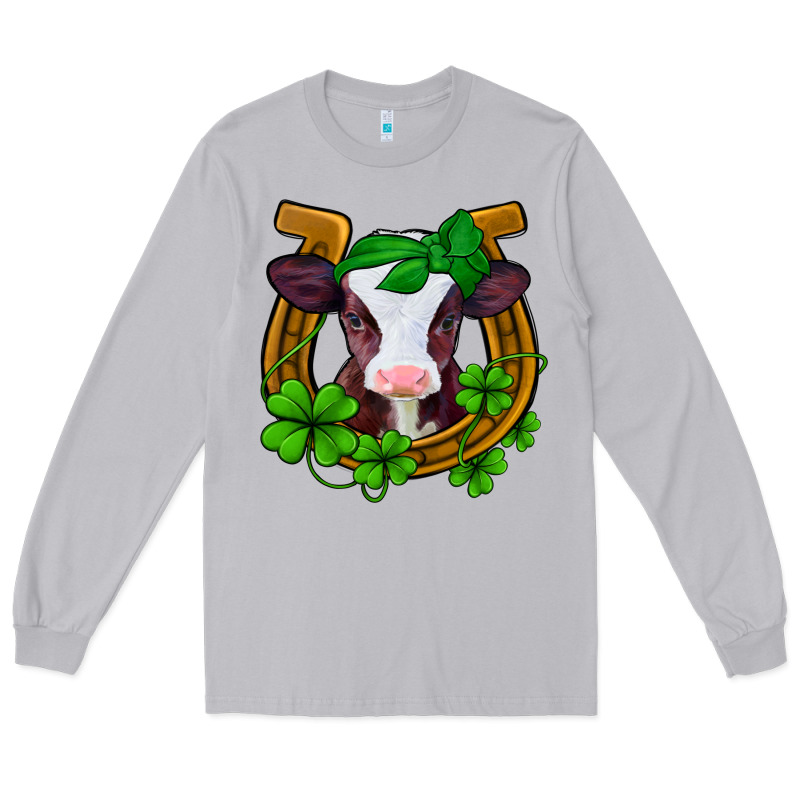 Lucky Horseshoe 4 Leaf Clover Baby Calf Long Sleeve Tee by Jasminsmagicworld | Teevron