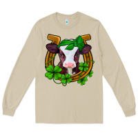 Mushroom lucky horseshoe 4 leaf clover baby calf Long Sleeve Tee - Jasminsmagicworld