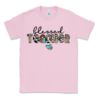 Bubblegum Pink blessed teacher Classic Tee - CowhideDigitalArt