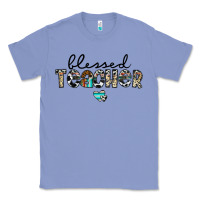 Colony Blue blessed teacher Classic Tee - CowhideDigitalArt