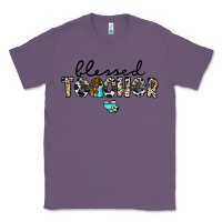 Lavender blessed teacher Classic Tee - CowhideDigitalArt