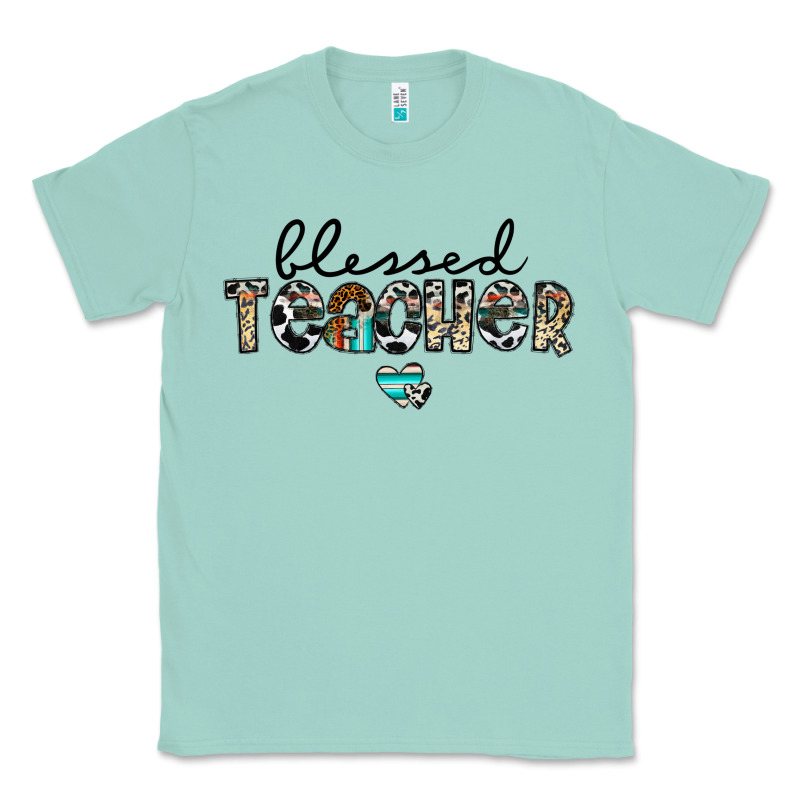 Blessed Teacher Classic Tee by CowhideDigitalArt | Teevron