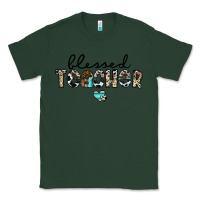 Sports Green blessed teacher Classic Tee - CowhideDigitalArt