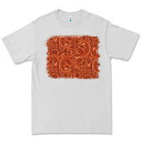Dove Grey serape turquoise  leather background Premium Tee - Jasminsmagicworld