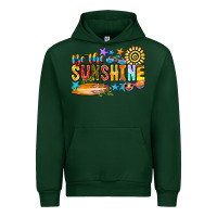 Forest Green be the sunshine Urban Hoodie - CowhideDigitalArt