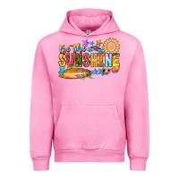 Fuchsia Pink be the sunshine Urban Hoodie - CowhideDigitalArt