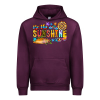 Mauve Wine be the sunshine Urban Hoodie - CowhideDigitalArt