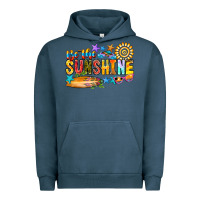 Pigment Midnight Navy be the sunshine Urban Hoodie - CowhideDigitalArt