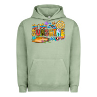 Pigment Oil Green be the sunshine Urban Hoodie - CowhideDigitalArt