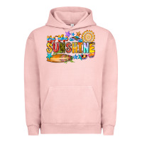 Pigment Salmon be the sunshine Urban Hoodie - CowhideDigitalArt