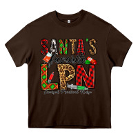 Chocolate Brown santa's favorite lpn Heavy Core Tee - Jasminsmagicworld
