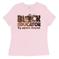 Bubblegum Pink black educator by popular demand Ladies Tee - NancyCooperArtShop