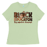 Matcha black educator by popular demand Ladies Tee - NancyCooperArtShop