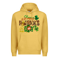 Antique Gold Happy St. Patrick's Day Premium Hoodie - HowdyJamesFarm