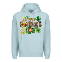 Blue Mist Happy St. Patrick's Day Premium Hoodie - HowdyJamesFarm