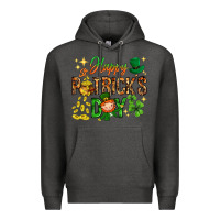 Charcoal Heather Happy St. Patrick's Day Premium Hoodie - HowdyJamesFarm