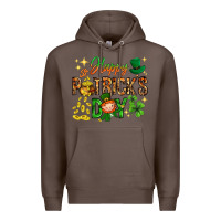 Coffee Happy St. Patrick's Day Premium Hoodie - HowdyJamesFarm