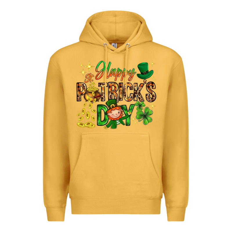 Happy St. Patrick's Day Premium Hoodie by HowdyJamesFarm | Teevron