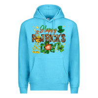 Ocean Blue Happy St. Patrick's Day Premium Hoodie - HowdyJamesFarm