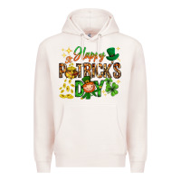 Pale Pink Happy St. Patrick's Day Premium Hoodie - HowdyJamesFarm