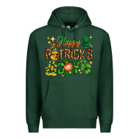 Sports Green Happy St. Patrick's Day Premium Hoodie - HowdyJamesFarm