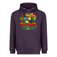 Plum Cinco de drinko Heavyweight Hoodie - FaDigitalArtStudio
