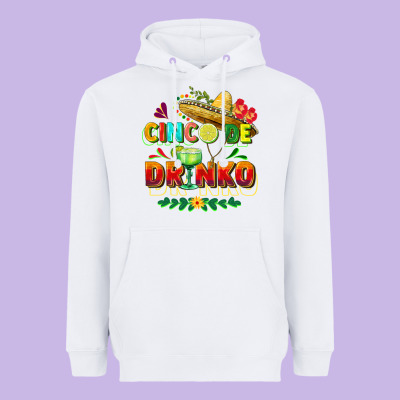 Cinco De Drinko Heavyweight Hoodie Designed By Fadigitalartstudio