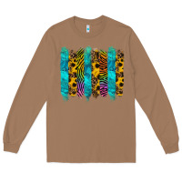 Toasted Coconut turquoise leopard sunflowers colorful Long Sleeve Tee - RanaPortraitStore