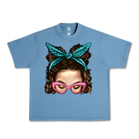 Messy Bun Mom With Leopard Bandana Urban Heavy Tee | Teevron