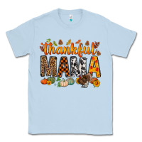 Dusty Blue thankful mama bbs Classic Tee - BundleAndBundleShop