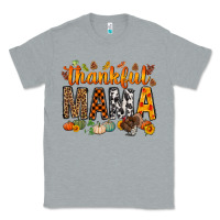 Heather Grey thankful mama bbs Classic Tee - BundleAndBundleShop