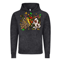 Vintage Black hair stylist with christmas tree Vintage Hoodie - MaliasSmallBusiness