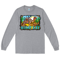 Heather Grey hump day camel and desert Long Sleeve Tee - BarkalooDesign